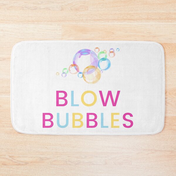 Item preview, Blow Bubbles text with Colorful Bubbles designed and sold by Bennymp.