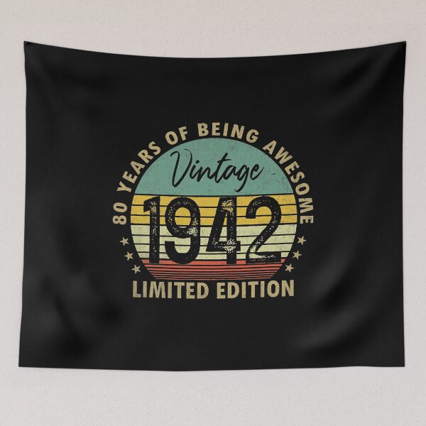 Item preview, 80 Years Of Being Awesome Vintage 1942 Limited Edition 80th Birthday designed and sold by RachaelEliezer.