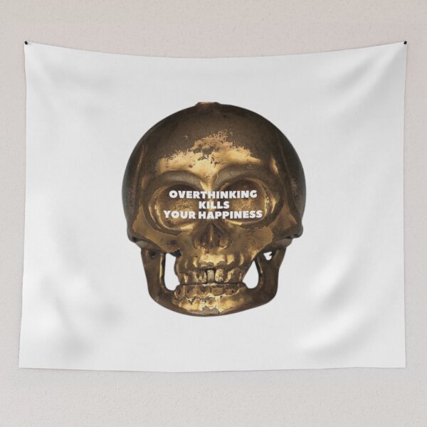 Item preview, Overthinking Kills Your Happiness designed and sold by thundercandy.