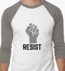 Resist Fist Icon Men's Baseball ¾ T-Shirt