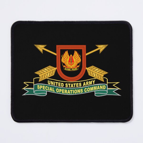 Item preview, Army - US Army Special Operations Command - Sine Pari - Flash w Br - Ribbon X 300 designed and sold by Military Insignia Products.