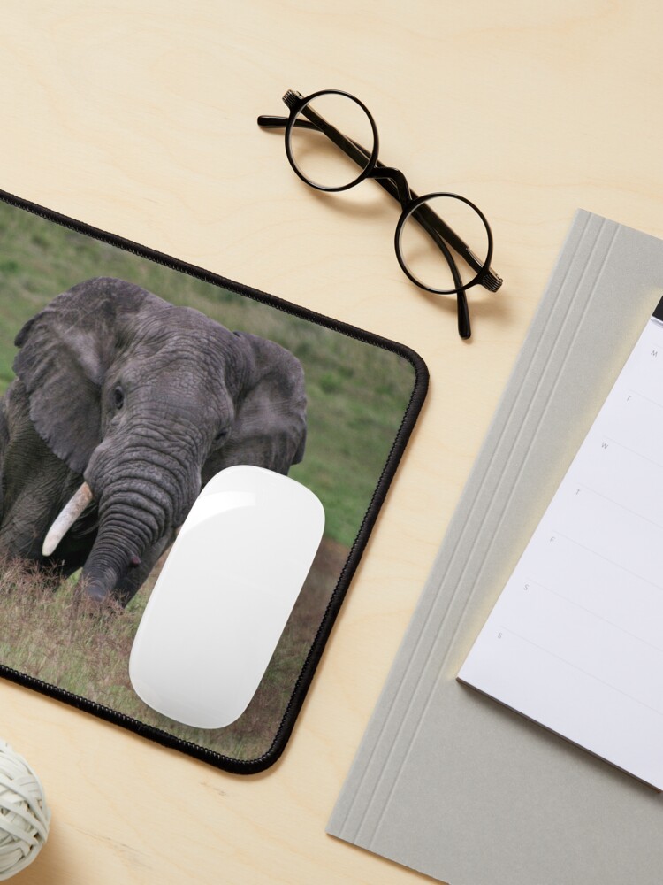 Thumbnail 3 of 5, Mouse Pad, Elephant designed and sold by blackmamba5.
