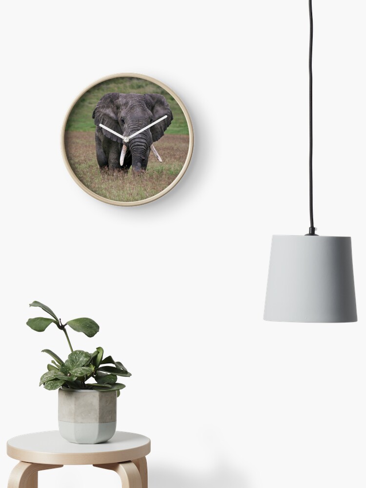 Thumbnail 2 of 4, Clock, Elephant designed and sold by blackmamba5.