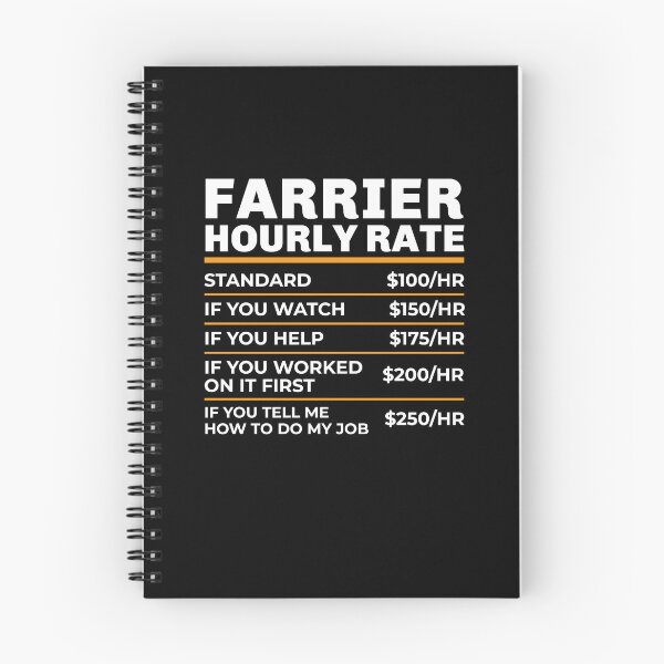 Item preview, Farrier Hourly Rate Shirt, Funny Farrier Tshirt, Farrier Gifts, Funny Farrier Gift, Farrier T-shirt designed and sold by aymob.