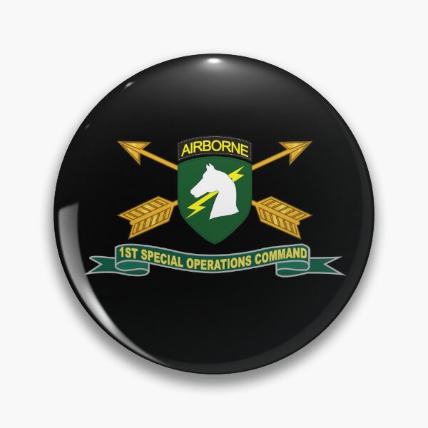 Item preview, Army -1st Special Operations Command (SOCOM) - SSI w Br - Ribbon X 300 designed and sold by Military Insignia Products.