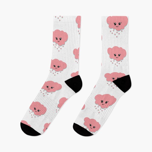Item preview, Happy Cloud // Coral with hearts  designed and sold by Adidit.