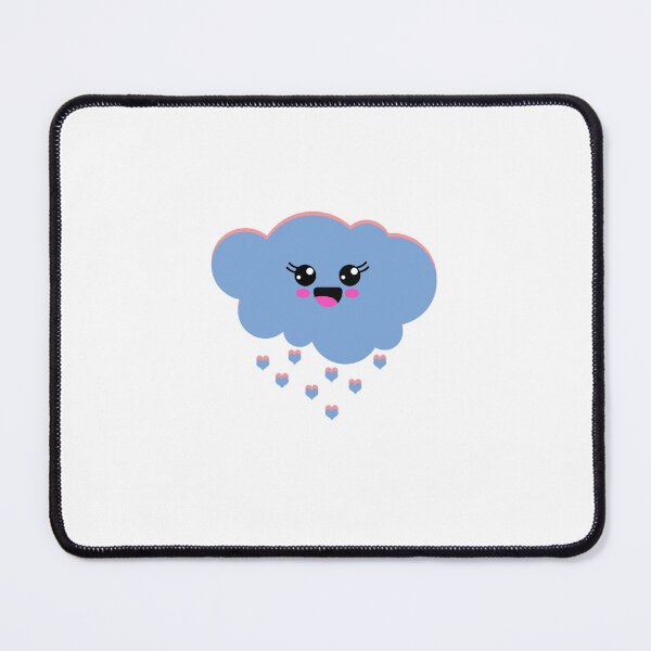 Item preview, Happy Cloud // Blue with hearts designed and sold by Adidit.