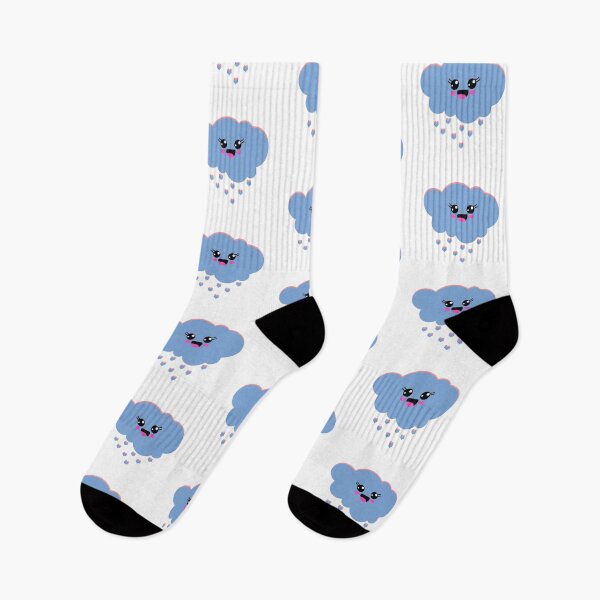 Item preview, Happy Cloud // Blue with hearts  designed and sold by Adidit.