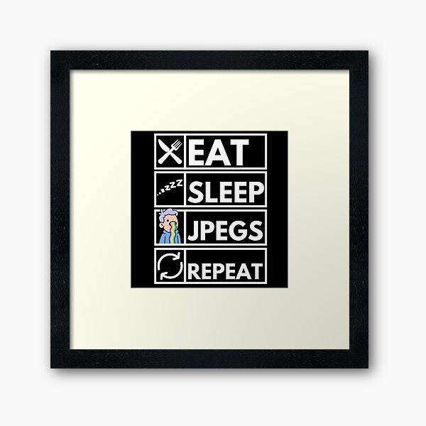 Item preview, Funny NFT Eat Sleep JPGES Repeat designed and sold by nft-millionaire.