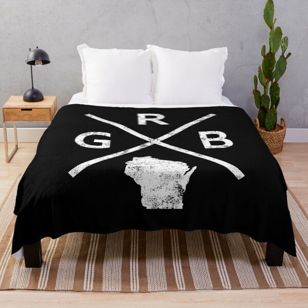 Item preview, Vintage Green Bay Retro GRB Cross designed and sold by pixeljamz.