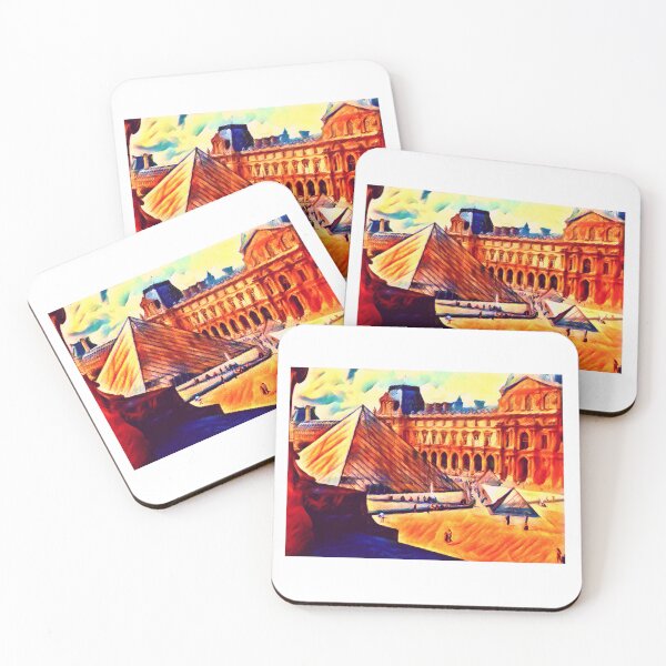 Artikelvorschau, Take Me back to The Louvre – Paris is Always a Good Idea – Heller, bunter, moderner Illustrations-Kunstdruck – abstraktes Paris-Reiseposter entworfen und verkauft von MrGiftee.