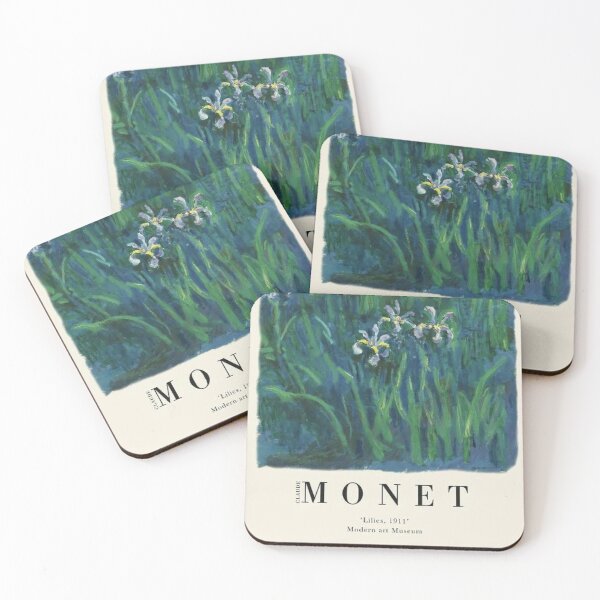 Item preview, Monet Lilies Exhibition Poster designed and sold by Freshfroot.