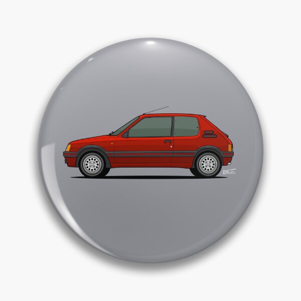 Artikelvorschau, Pug 205GTi 1.6 Grafische Illustration - Rot entworfen und verkauft von RJWautographics.