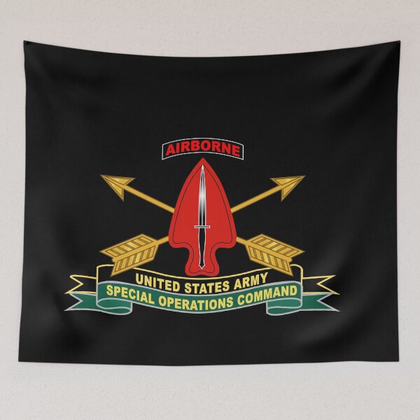 Item preview, Army - US Army Special Operations Command - Sine Pari - SSI w Br - Ribbon X 300 designed and sold by Military Insignia Products.