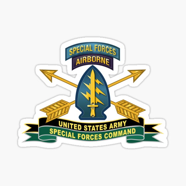 Item preview, Army - US Army Special Forces Command - SSI w Br - Ribbon X 300 designed and sold by Military Insignia Products.