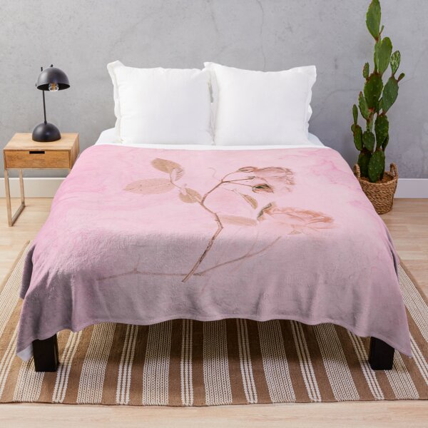 Item preview, Romantic Pink Teal Watercolor Chic Floral Pattern designed and sold by CAT-LUVERS.