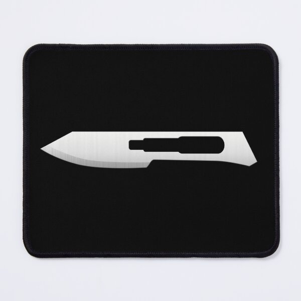 Aperçu de l'œuvre Scalpels chirurgicaux médicaux en acier inoxydable, lames de scalpel. Couteau scalpel. Lames de scalpel médical, scalpel, médecine, étudiant en médecine, chirurgie plastique, chirurgien, salle d'opération,  créée et vendue par Marcin Adrian.