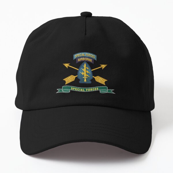 Army - Special Forces - SSI w Tab - Br - Ribbon X 300 Dad Hat