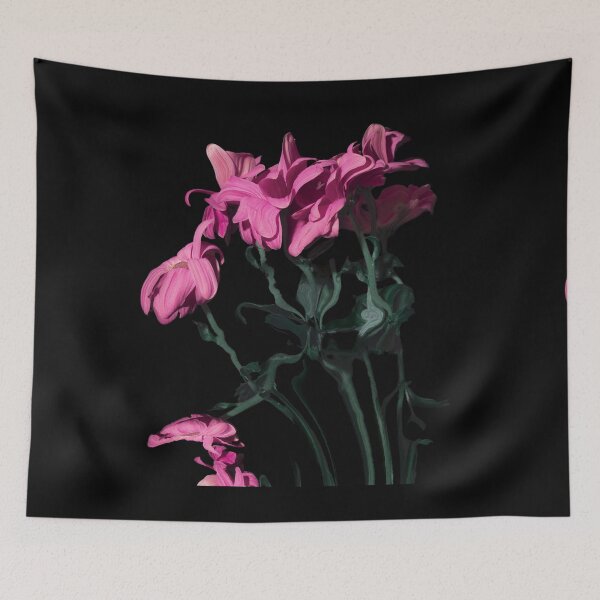 Item preview, Romantic Pink Teal Watercolor Chic Floral Pattern designed and sold by CAT-LUVERS.