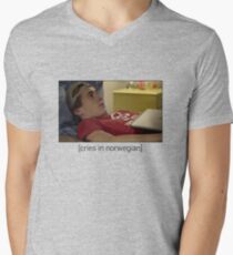 Skam - Isak Cries In Norwegian T-Shirt, Clothes, Stickers, Merchandise Men's V-Neck T-Shirt