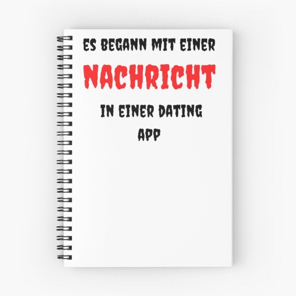 Aperçu de l'œuvre Es commencé mit einer Nachricht in einer Dating App créée et vendue par dawia.