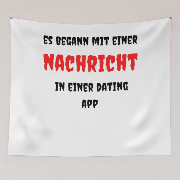 Aperçu de l'œuvre Es commencé mit einer Nachricht in einer Dating App créée et vendue par dawia.