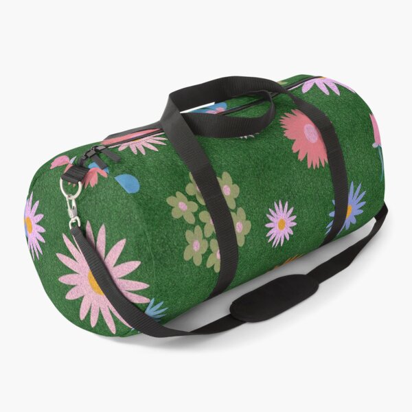 Item preview, Pretty Spring Flowers on a Kitsch Green Lawn Background designed and sold by lucybrownlane.