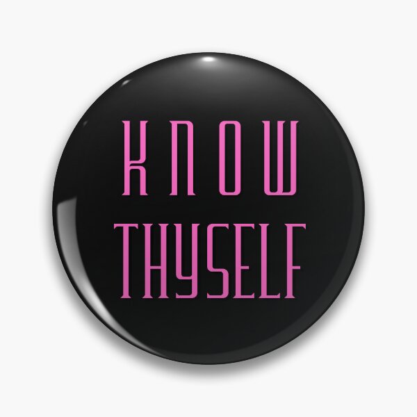 Item preview, Know Thyself Temet Nosce Pink Design Latin Mindfulness Self-Awareness designed and sold by LGbubble.