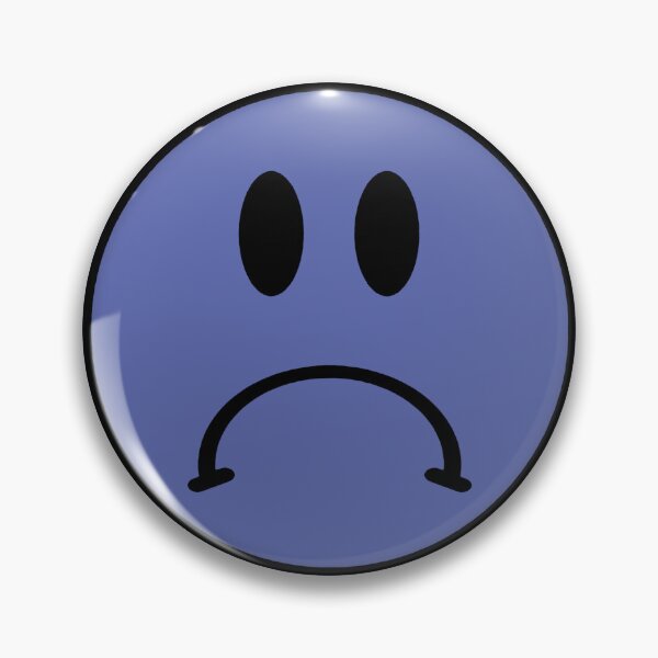 Item preview, Sad Smiley  | Funky Retro Cool Hippie Home Decor | Heckinfarout  designed and sold by Two Otters Co.