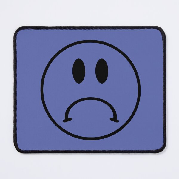 Item preview, Sad Smiley  | Funky Retro Cool Hippie Home Decor | Heckinfarout  designed and sold by Two Otters Co.