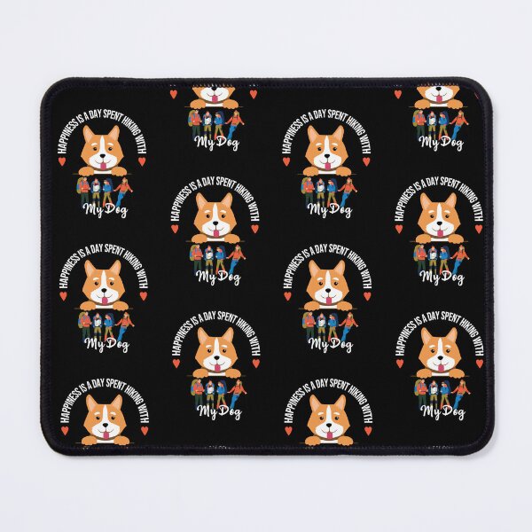Item preview, Happiness Is A Day Spent Hiking With My Dog Funny Love Hiking Corgi Pet owners Gift  designed and sold by pedrored369.