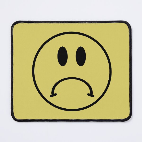 Item preview, Sad Smiley  | Funky Retro Cool Hippie Home Decor | Heckinfarout  designed and sold by Two Otters Co.