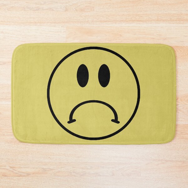 Item preview, Sad Smiley  | Funky Retro Cool Hippie Home Decor | Heckinfarout  designed and sold by Two Otters Co.