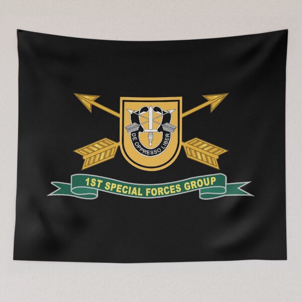 Item preview, Army - 1st Special Forces Group - Flash w Br - Ribbon X 300 designed and sold by Military Insignia Products.