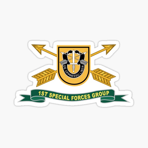 Item preview, Army - 1st Special Forces Group - Flash w Br - Ribbon X 300 designed and sold by Military Insignia Products.