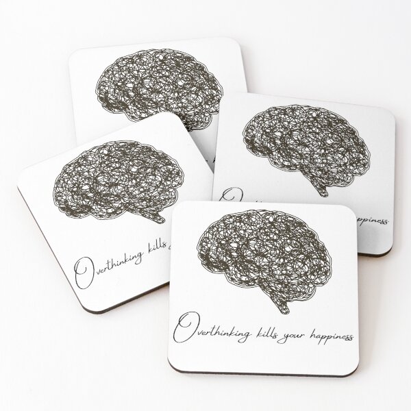 Item preview, Warning Overthinking Kills Your Happiness designed and sold by jassine11.