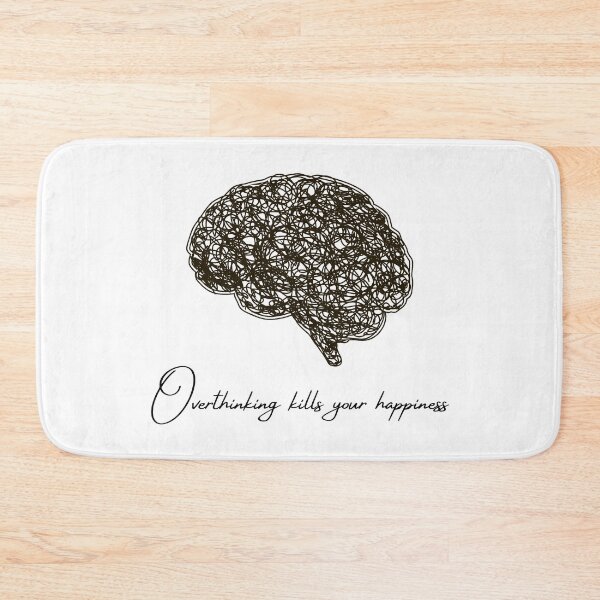 Item preview, Warning Overthinking Kills Your Happiness designed and sold by jassine11.