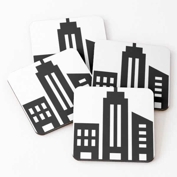 Item preview, 3 buildings icon and symbol designed and sold by Liana Winslow.