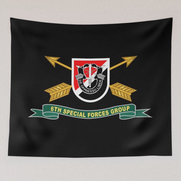 Item preview, Army - 6th Special Forces Group - Flash w Br - Ribbon X 300 designed and sold by Military Insignia Products.