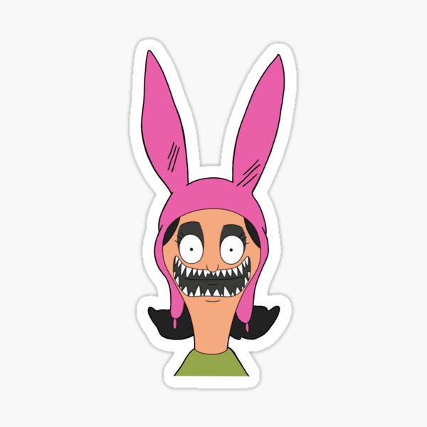 Whoa Louise Belcher Sticker - Whoa Louise Belcher The Bobs Burgers