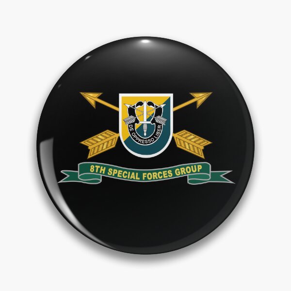 Item preview, Army - 8th Special Forces Group - Flash w Br - Ribbon X 300 designed and sold by Military Insignia Products.