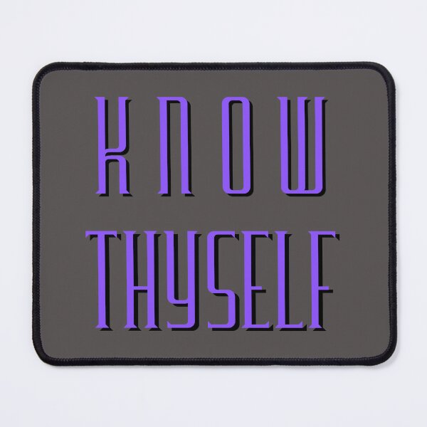 Item preview, Know Thyself Temet Nosce Purple Design Latin Mindfulness Self-Awareness designed and sold by LGbubble.