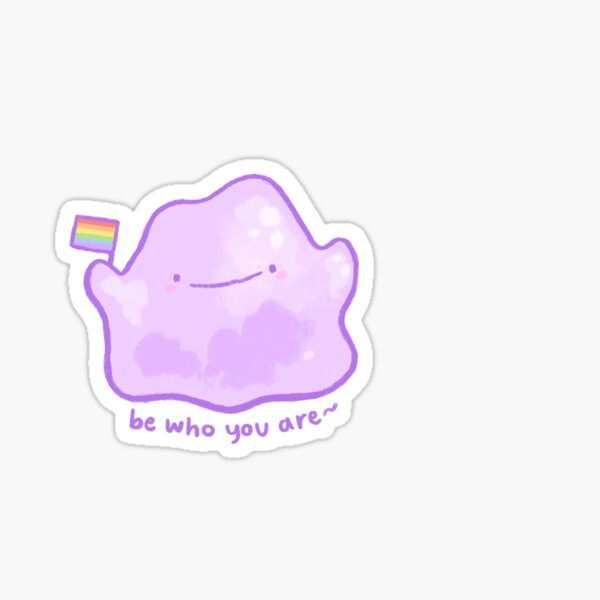 Pokemon Ditto Muscles Sticker - Sticker Mania