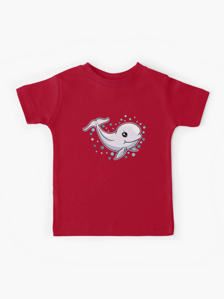 Cute Beluga Whale Gift Women Underwater Beluga Whale Kids T-Shirt for Sale  by DSWShirts