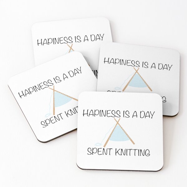 Item preview, Hapiness is a day spent knitting designed and sold by FlyingSprinkles.