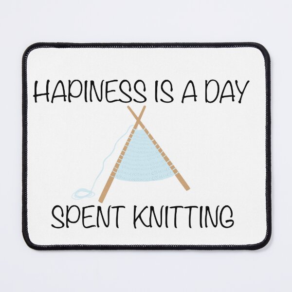 Item preview, Hapiness is a day spent knitting designed and sold by FlyingSprinkles.