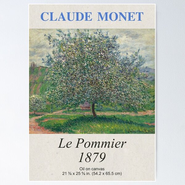 Claude Monet Le Pommier Poster for Sale by Freshfroot