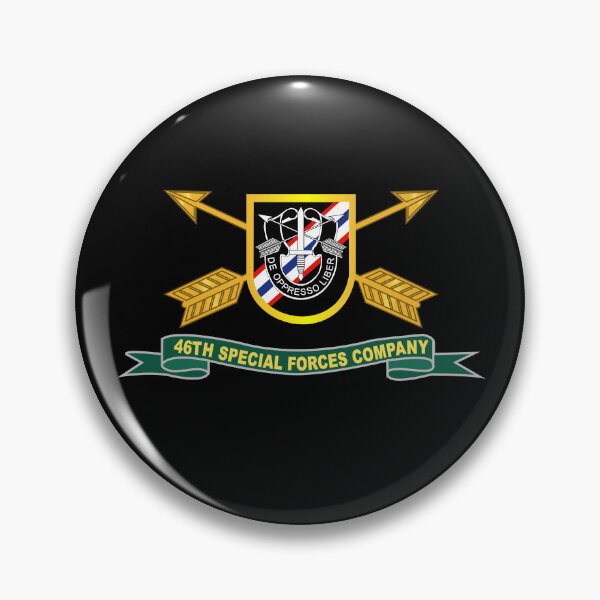 Item preview, Army - 46th Special Forces Company - Flash w Br - Ribbon X 300 designed and sold by Military Insignia Products.