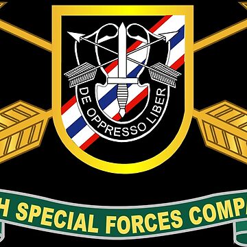 Army - 46th Special Forces Company - Flash w Br - Ribbon X 300 Kids T-Shirt  for Sale by twix123844