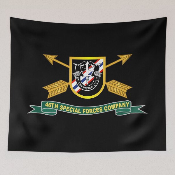 Item preview, Army - 46th Special Forces Company - Flash w Br - Ribbon X 300 designed and sold by Military Insignia Products.